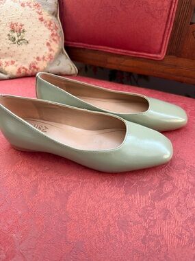 Naturalizer Mint Green Leather Ballet Flats